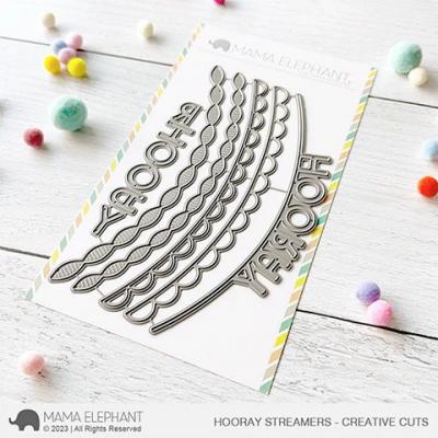 Mama Elephant Creative Cuts - Hooray Streamers